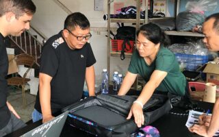 Soft goods product development showing factory quote and manufacturing cost considerations