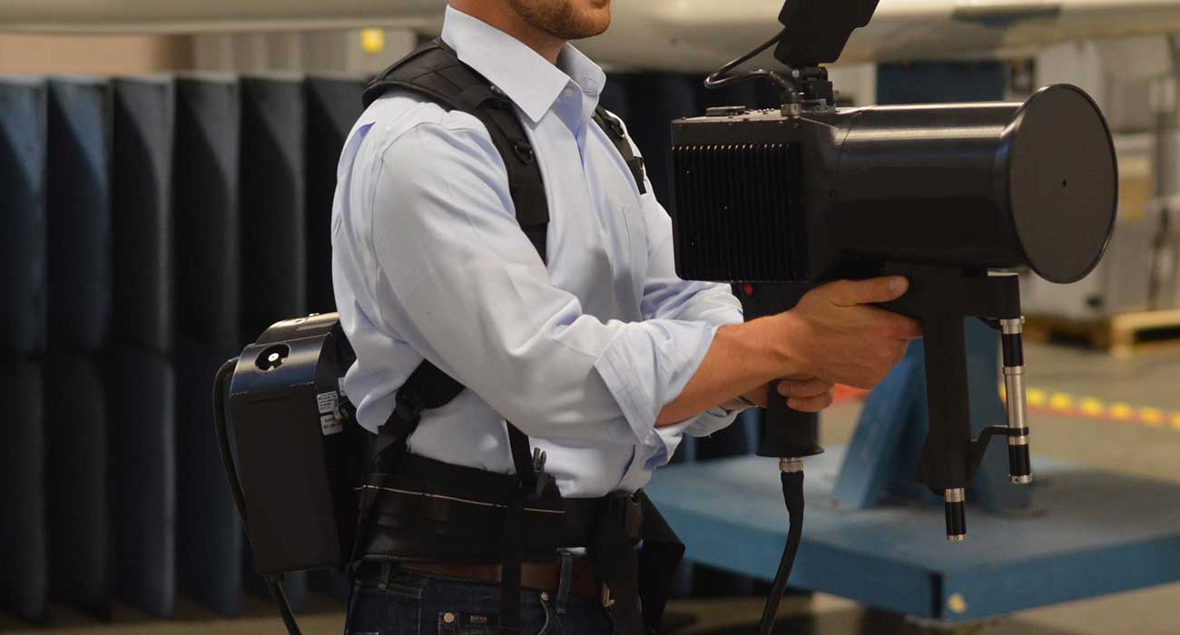 Wearable soft goods product prototype being tested for comfort, movement, and fit