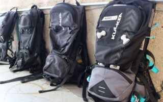 Multiple prototype versions showing product development iterations
