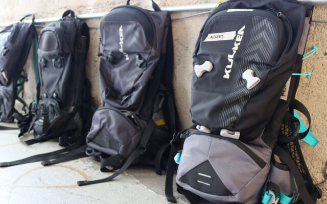 Multiple prototype versions showing product development iterations
