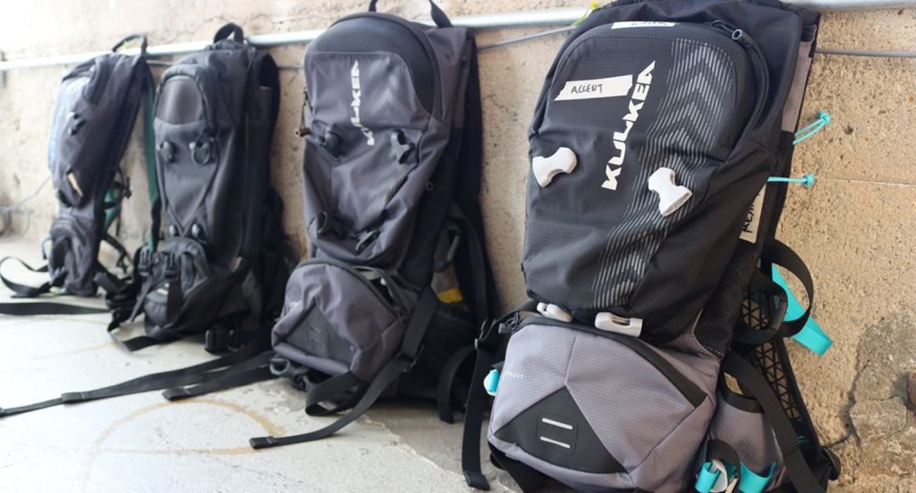 Multiple prototype versions showing product development iterations