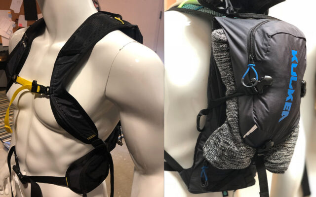 Designer evaluating the fit of a wearable soft goods prototype before manufacturing to improve comfort and ergonomics.